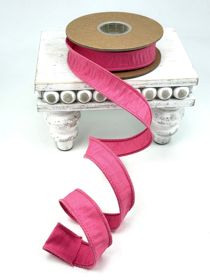 Hot Pink Dupioni Wired Ribbon 1" - Greenery MarketWired Ribbon9100W-156-25E