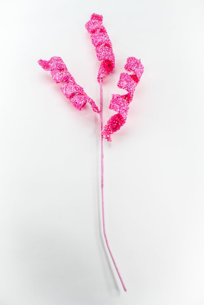 Hot Pink Frizzy Curly Spray - 29" - Greenery Market63983HTPK
