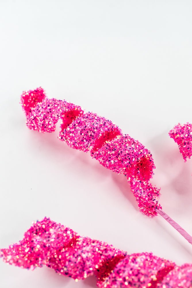 Hot Pink Frizzy Curly Spray - 29" - Greenery Market63983HTPK