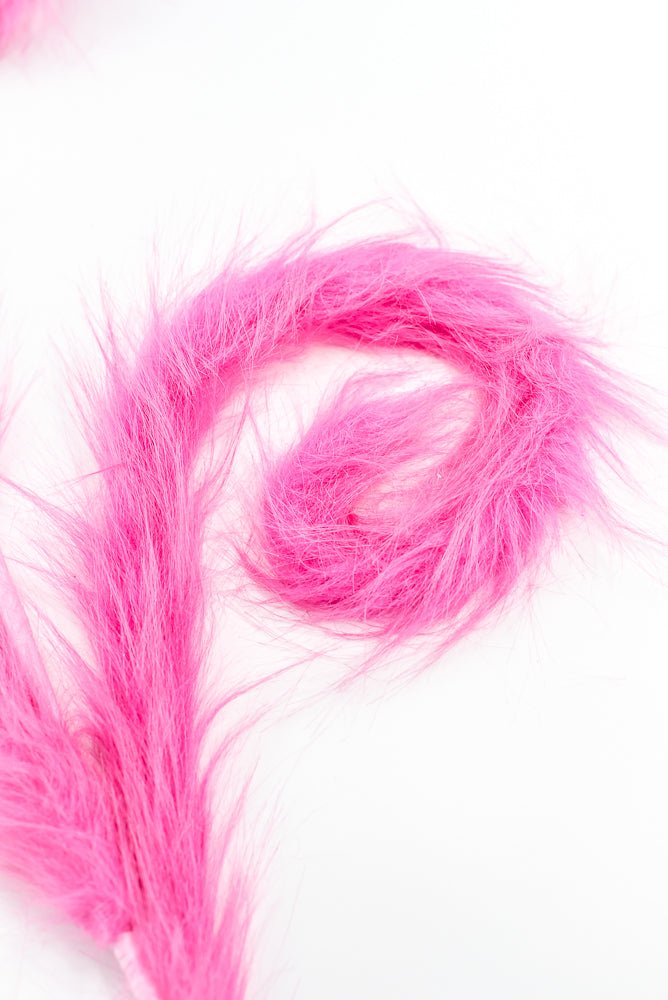 Hot Pink Furry Spiral Curly Spray - Greenery Market57302BT