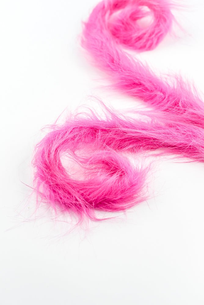 Hot Pink Furry Spiral Curly Spray - Greenery Market57302BT