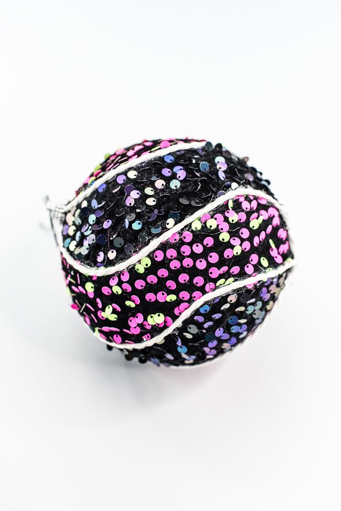 Hot pink green Ornament Sequin Swirl Ball - Greenery Market57292BTGN