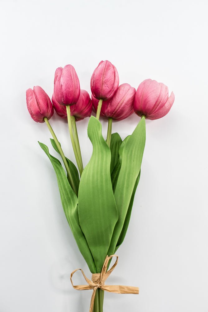 Hot pink life like tulip bundle - Greenery Market3876-HP