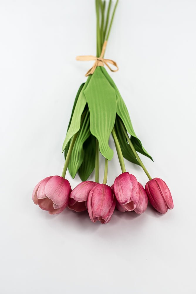 Hot pink life like tulip bundle - Greenery Market3876-HP