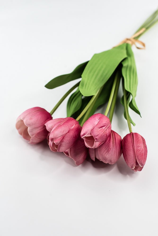Hot pink life like tulip bundle - Greenery Market3876-HP