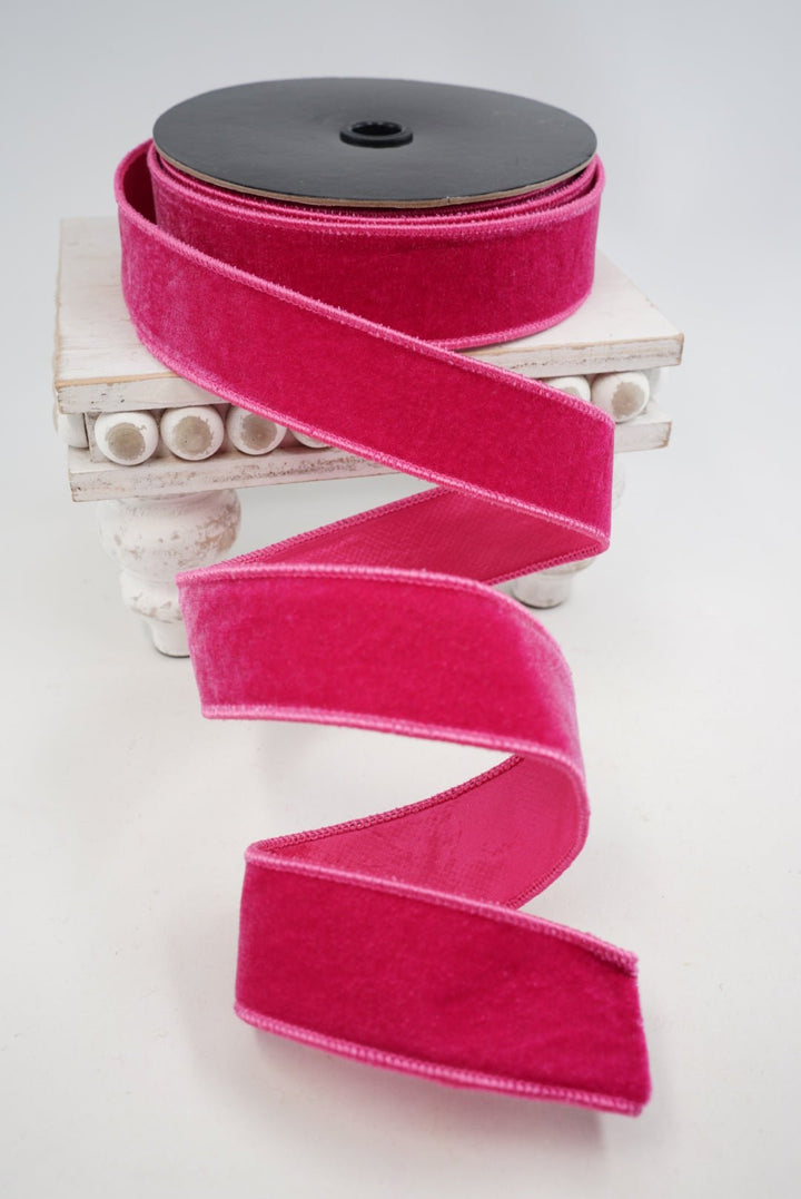 Hot Pink Premier Velvet Ribbon - 1.5" - Greenery MarketRibbon260028