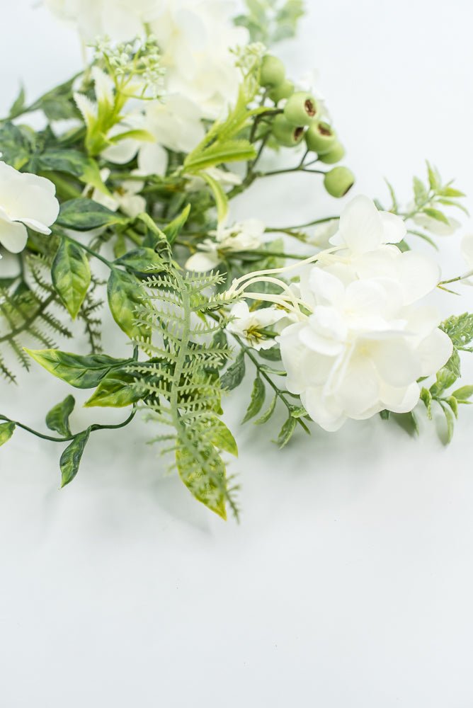 Hydrangeas Flower and greenery Spray - Cream - Greenery Market63662CM