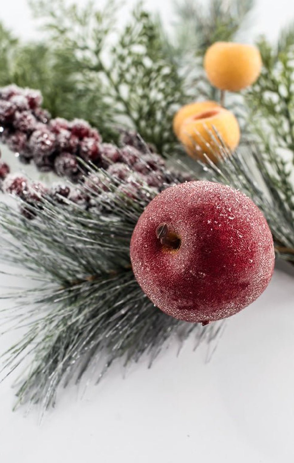 Iced Fruit, Berries, Pine, & Pinecone Spray - 34" - Greenery MarketXP2630SUGARED