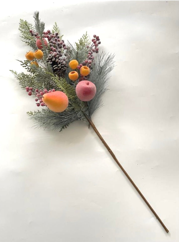 Iced Fruit, Berries, Pine, & Pinecone Spray - 34" - Greenery MarketXP2630SUGARED