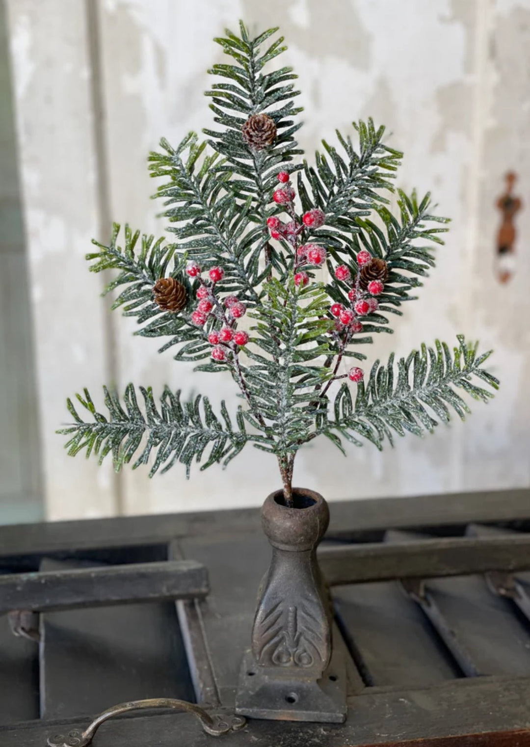 Iced hemlock and berries pick - Greenery MarketgreeneryXP80500