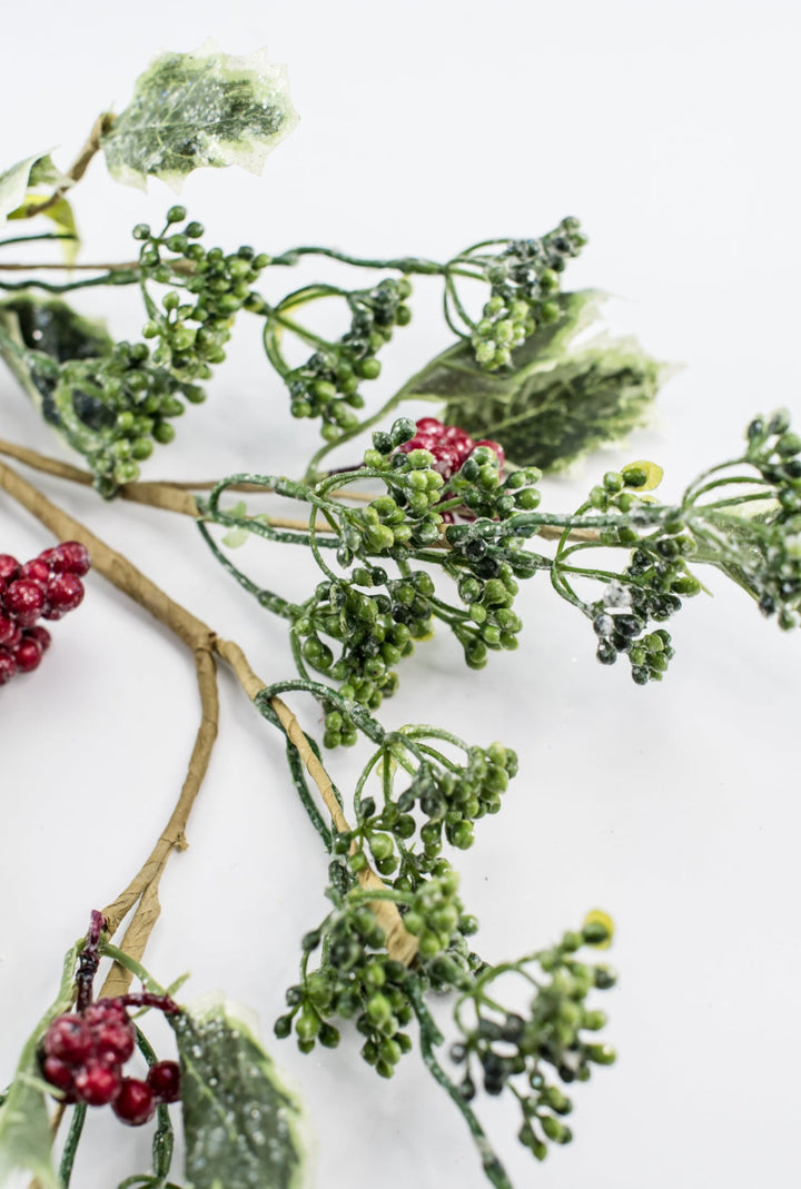 Icy Berries and holly mixed spray - Greenery Marketgreenery85211SP28