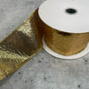 Gold dazzle wired ribbon 2.5”