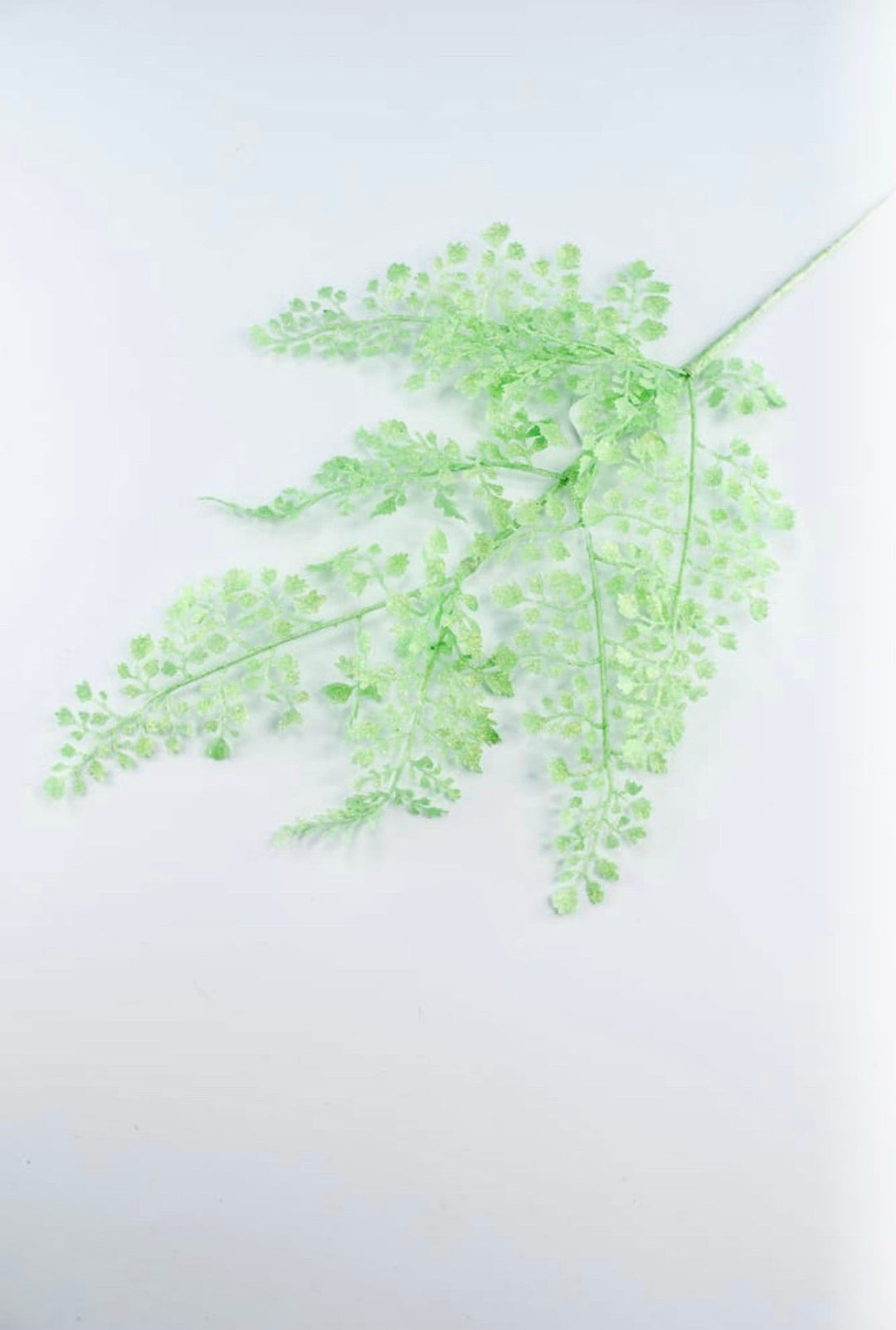 Iridescent green glittered fern spray - Greenery MarketXS236833