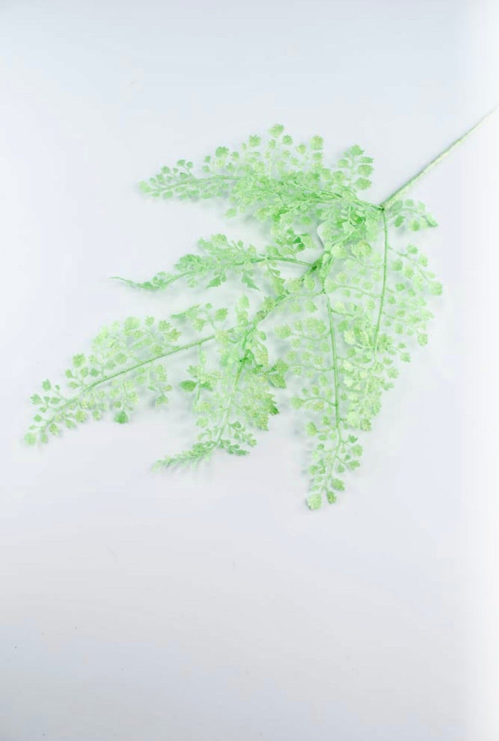 Iridescent green glittered fern spray - Greenery MarketXS236833