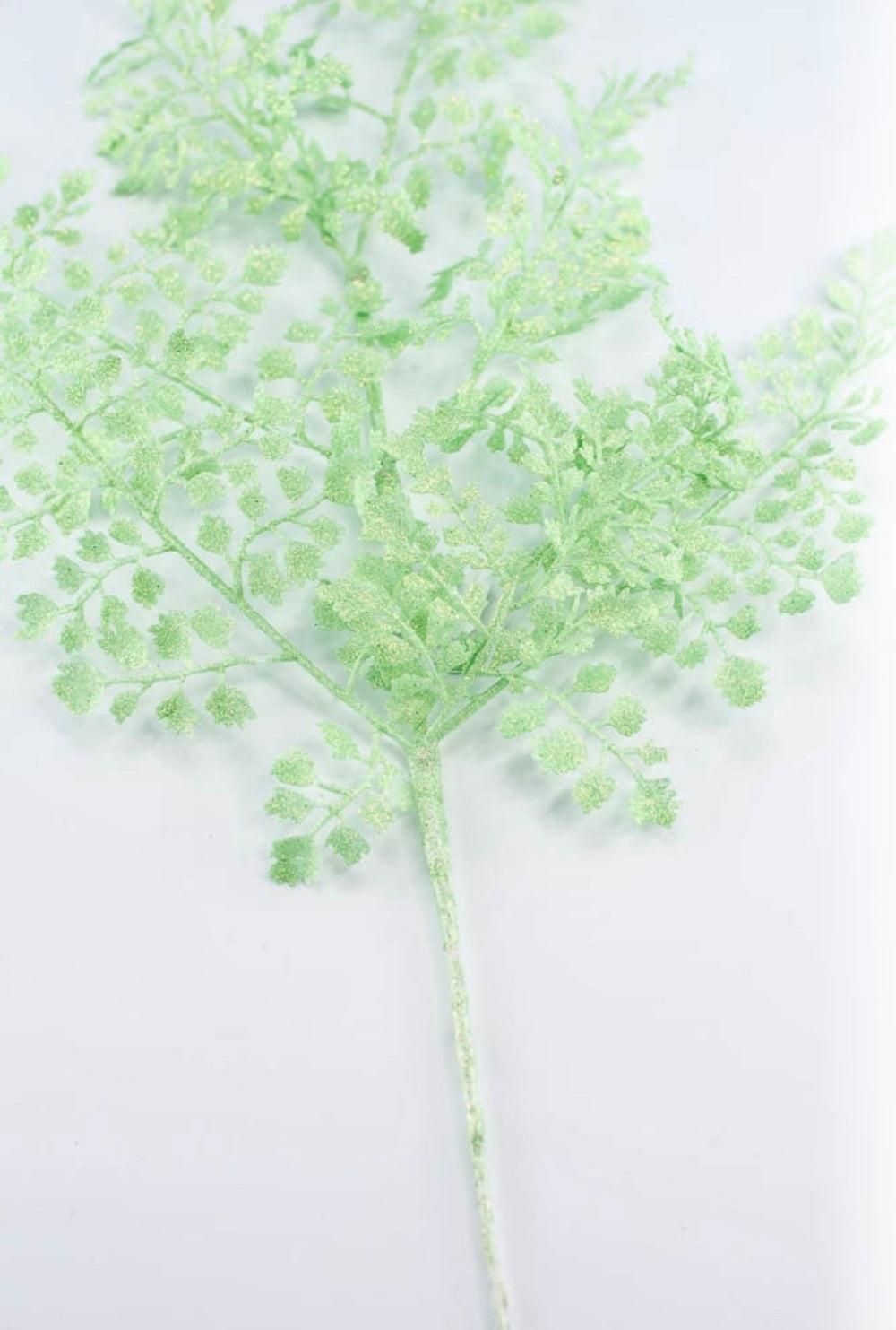 Iridescent green glittered fern spray - Greenery MarketXS236833