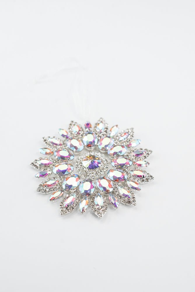 Iridescent Hanging Jewel Ornament - 4.25" - Greenery MarketAC518IR