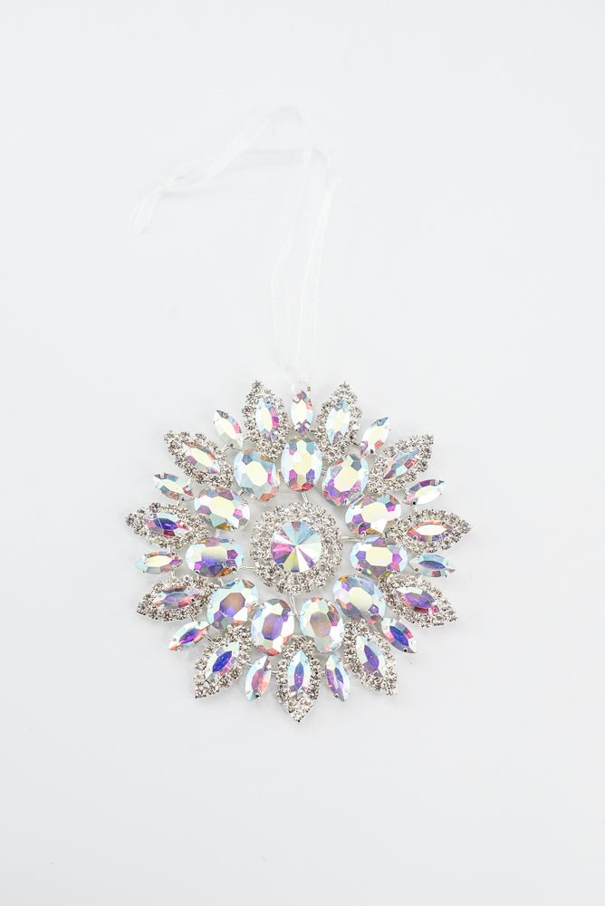 Iridescent Hanging Jewel Ornament - 4.25" - Greenery MarketAC518IR