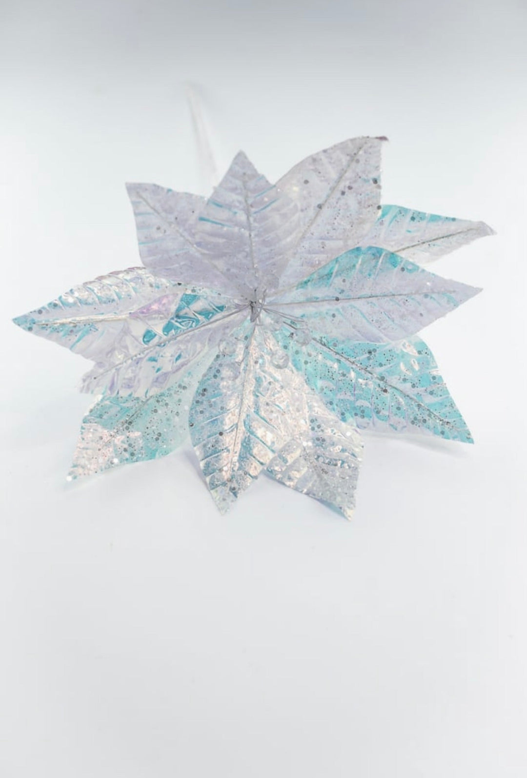 Iridescent poinsettia stem - Greenery MarketWinter and Christmas86065IRDS