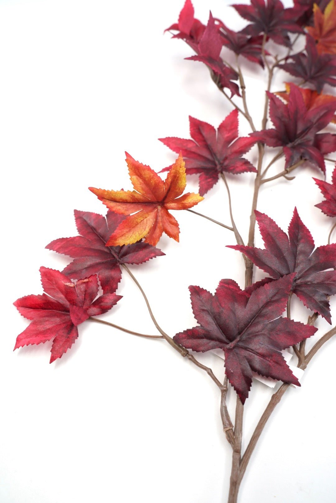 Japanese maple leaf spray - Burnt Red - Greenery MarketArtificial FloraFL7027-BNTR