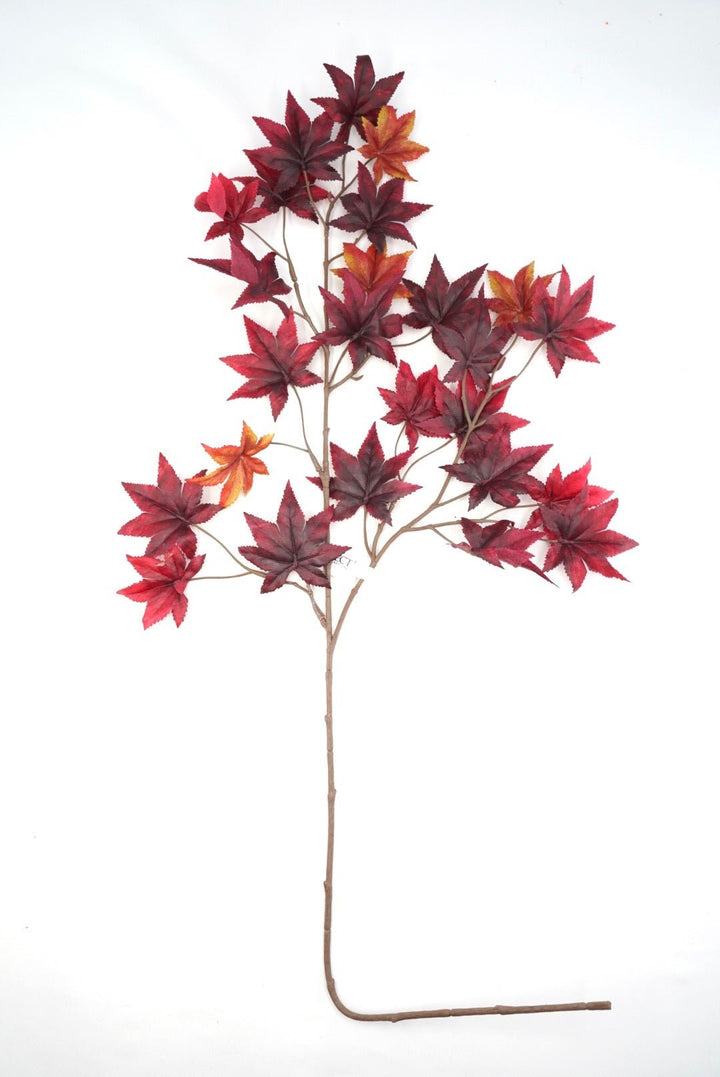 Japanese maple leaf spray - Burnt Red - Greenery MarketArtificial FloraFL7027-BNTR