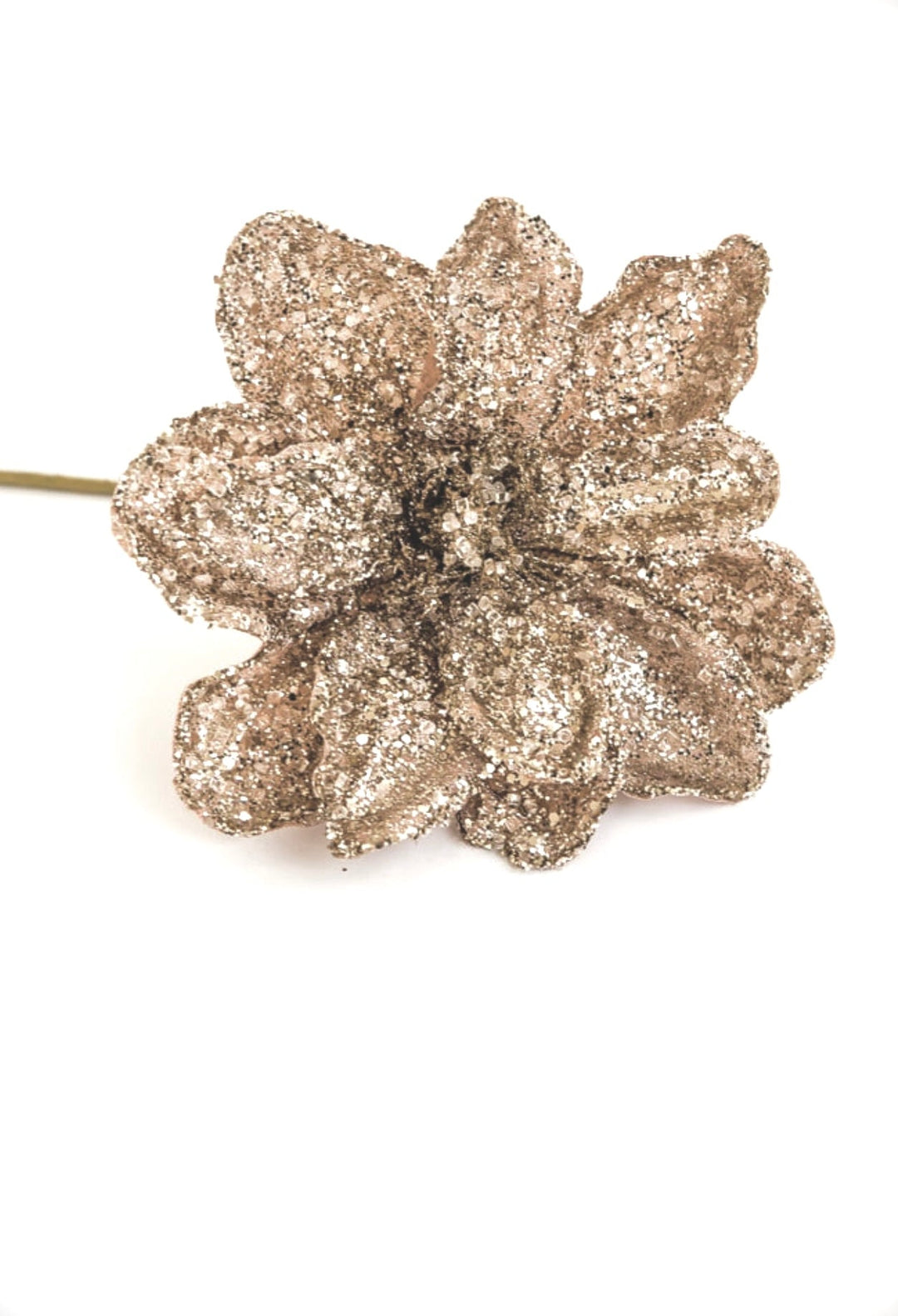 Jeweled and beaded magnolia stem - champagne - Greenery MarketXg903 - ch