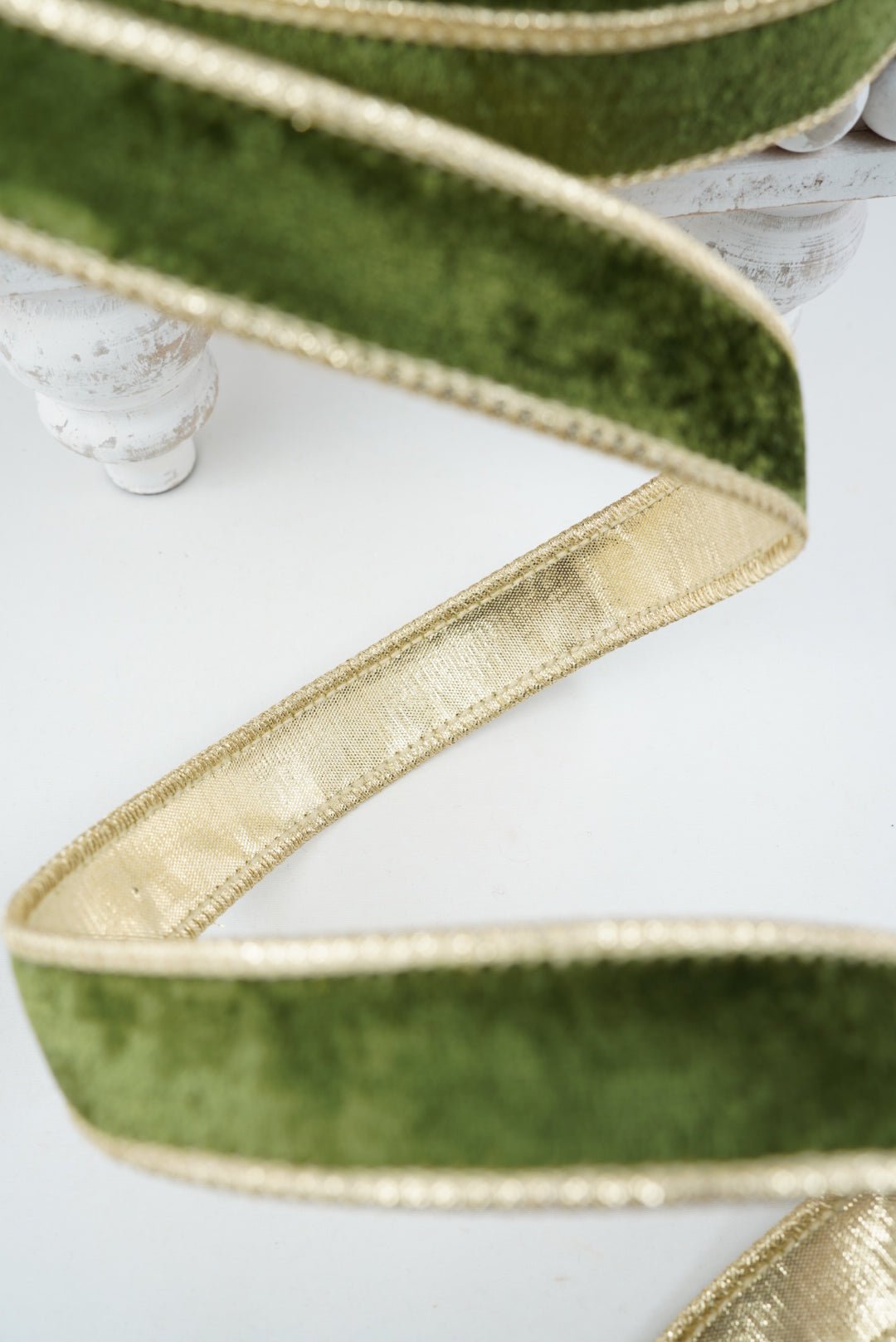 John Mark, Dark Green Velvet Wired Ribbon - 1" - Greenery MarketWired RibbonJME-WN25-021-DKGRN-1