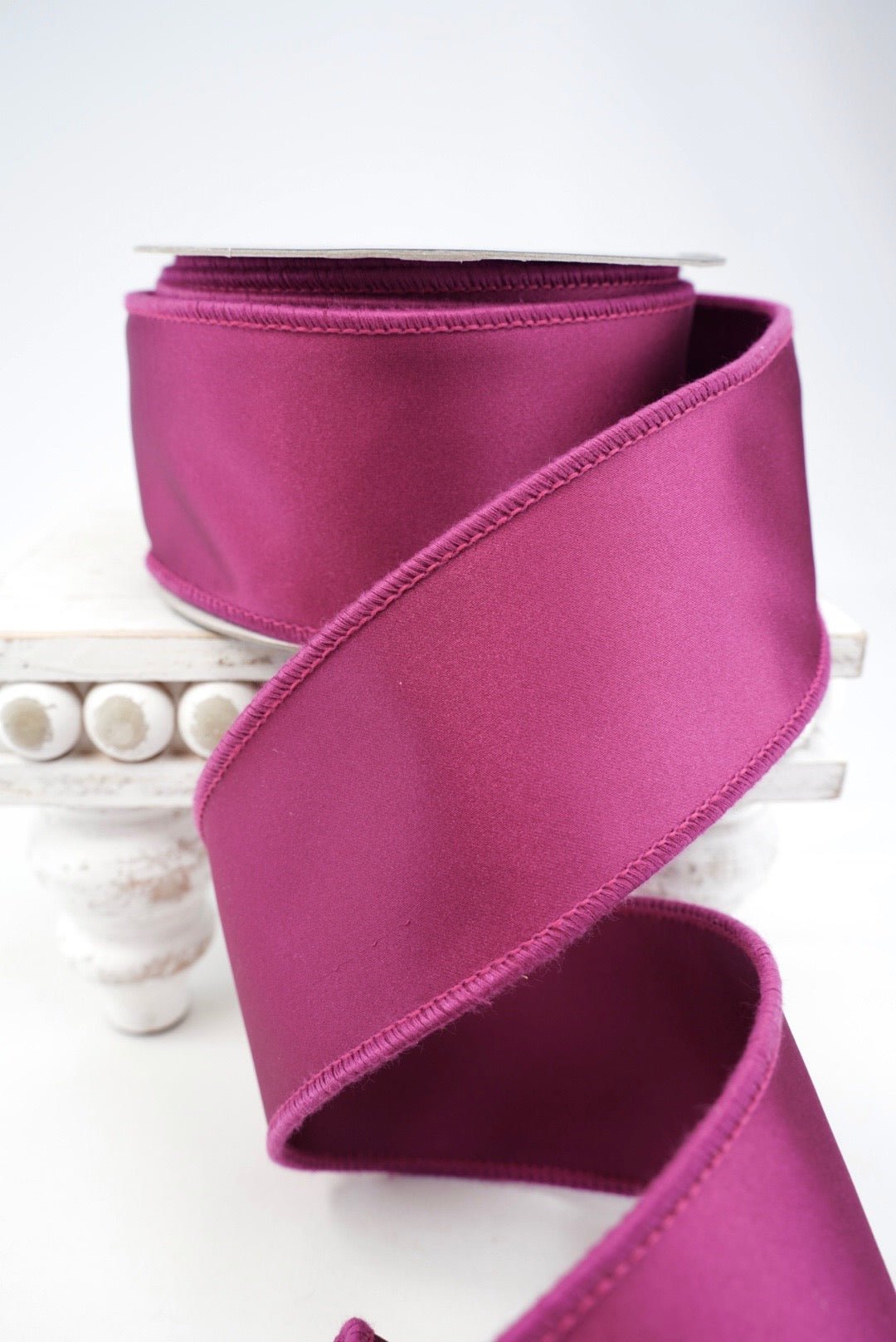 John Mark, Purple Satin Wired Ribbon - 2.5" - Greenery MarketWired RibbonJME-WN25-081-PUR-2.5