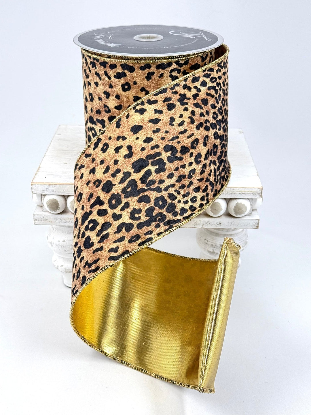 Jungle Leopard Farrisilk Wired Ribbon - 4" AS - IS - Greenery MarketRibbons & TrimRQ323-92