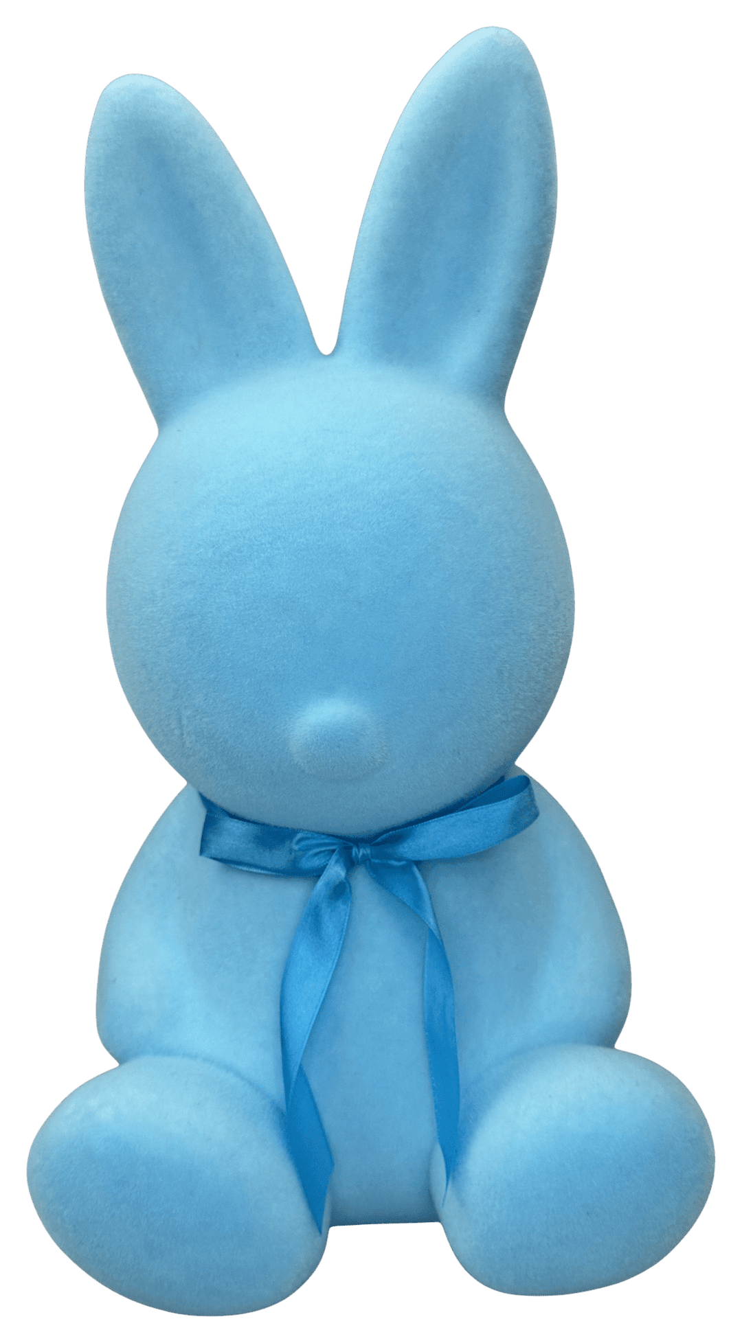 Large Blue Flocked Bunny - 16" - Greenery Market63988BL