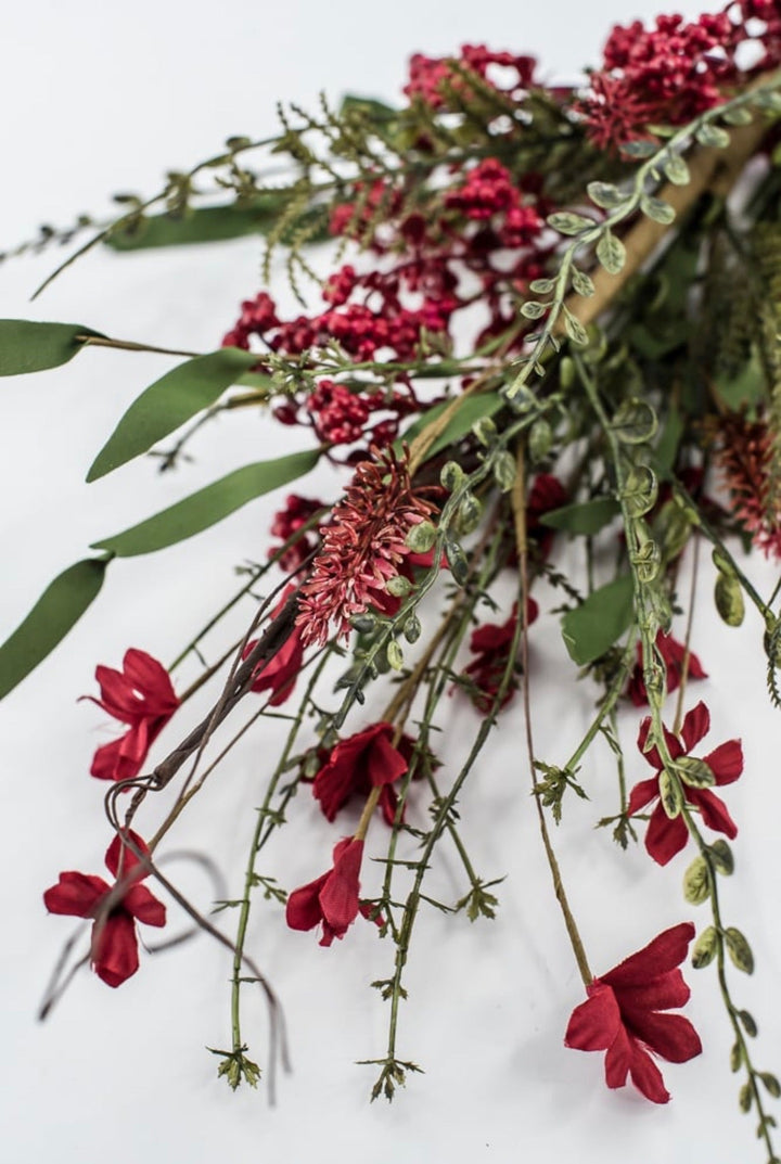 Large, Holiday Fern and berry spray - red 65267 - Greenery MarketArtificial Flora65267-RD