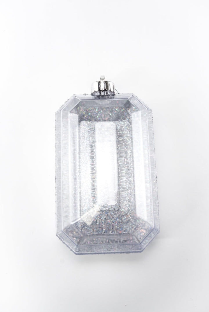 Laser glitter gem ornament - silver - Greenery MarketHoliday OrnamentsXJ552726