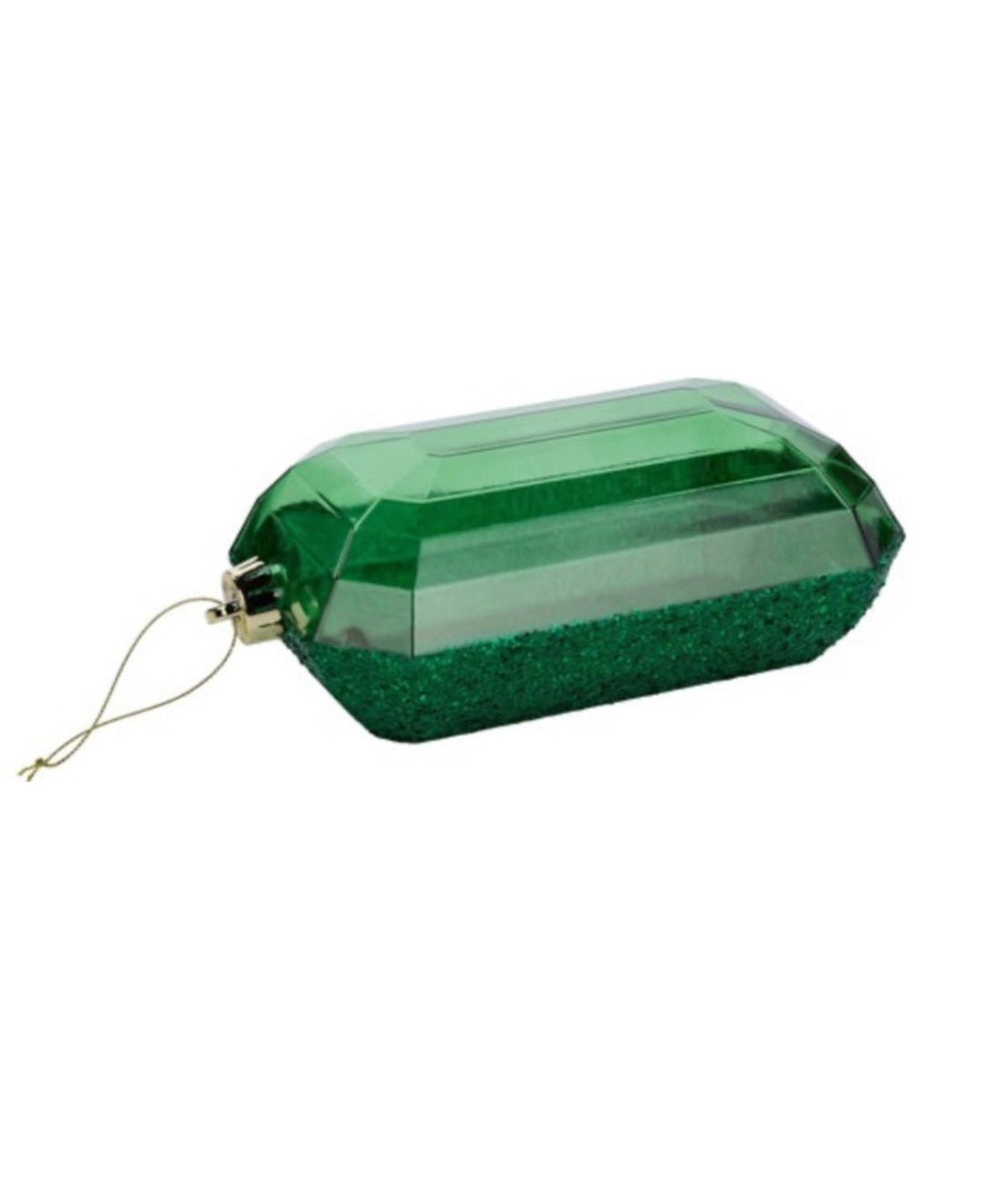 Laser glitter gem ornaments - emerald green - large - Greenery MarketHoliday OrnamentsXJ553106