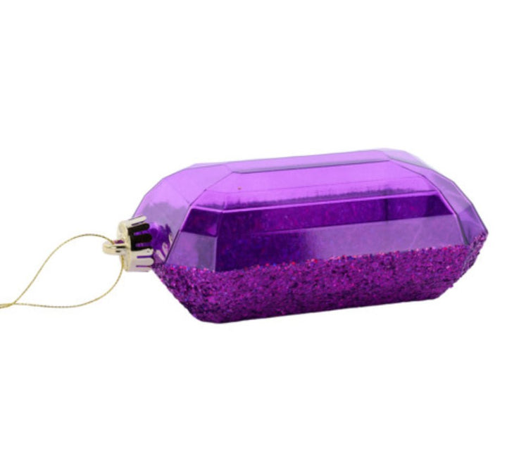 Laser glitter gem ornaments - purple - Greenery MarketHoliday OrnamentsXJ552784