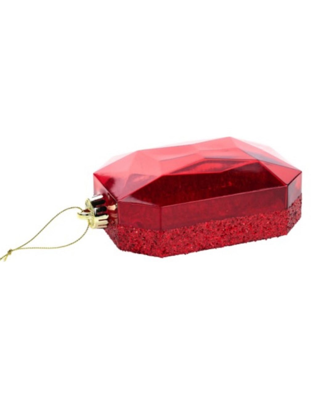 Laser glitter gem ornaments - red - Greenery MarketHoliday OrnamentsXJ553924