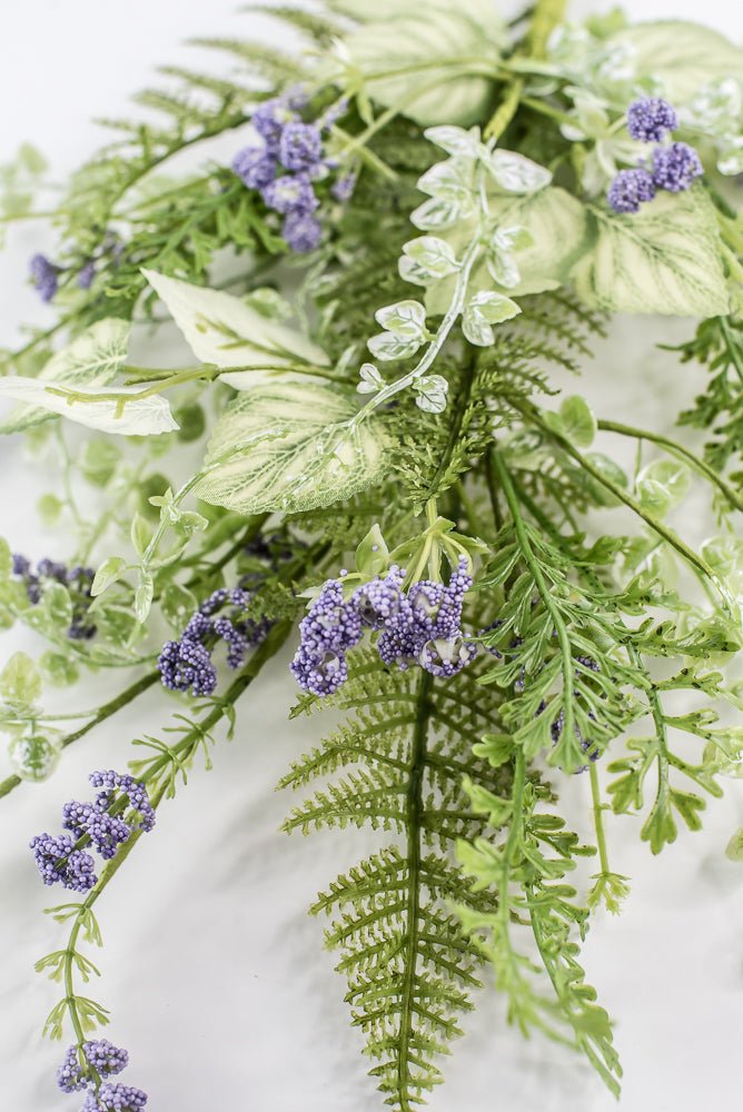 Lavender Fern Leaves Spray - 28" - Greenery Market63843LV