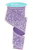 Lavender floral vine wired ribbon 2.5” - Greenery MarketWired ribbonRGF116813