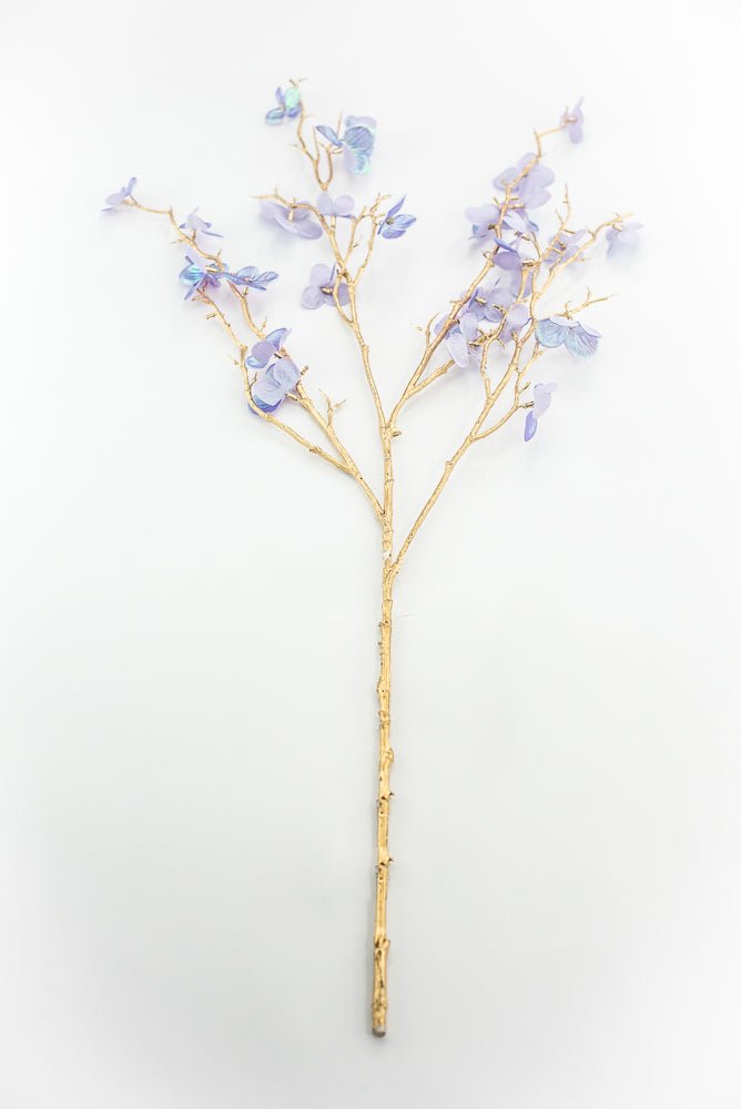 Lavender Glossy Plum Blossom Spray - Greenery Market86307LV