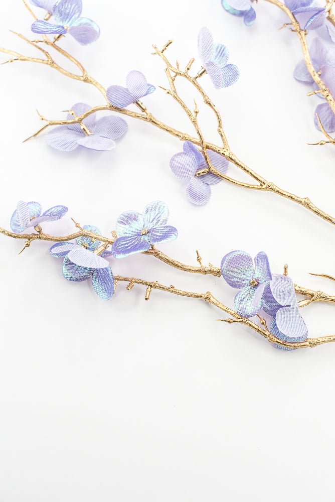 Lavender Glossy Plum Blossom Spray - Greenery Market86307LV