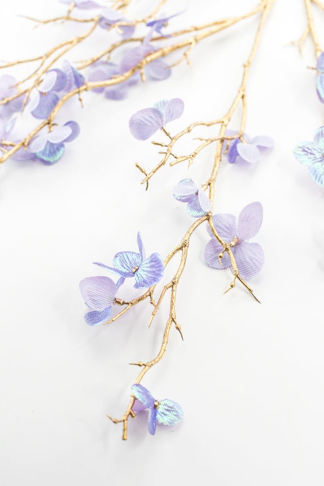 Lavender Glossy Plum Blossom Spray - Greenery Market86307LV