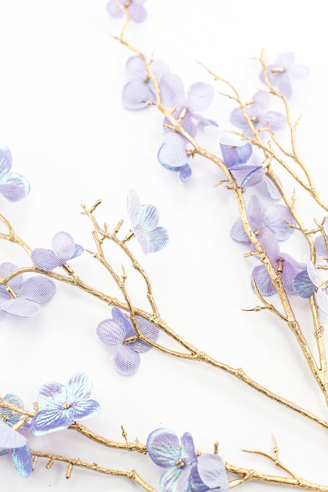 Lavender Glossy Plum Blossom Spray - Greenery Market86307LV