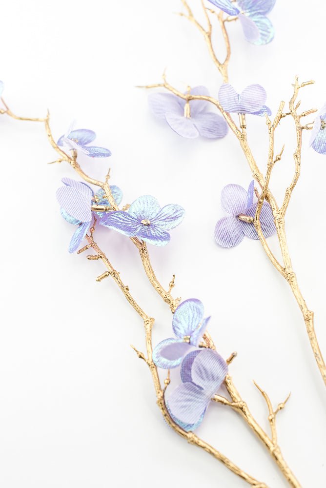 Lavender Glossy Plum Blossom Spray - Greenery Market86307LV