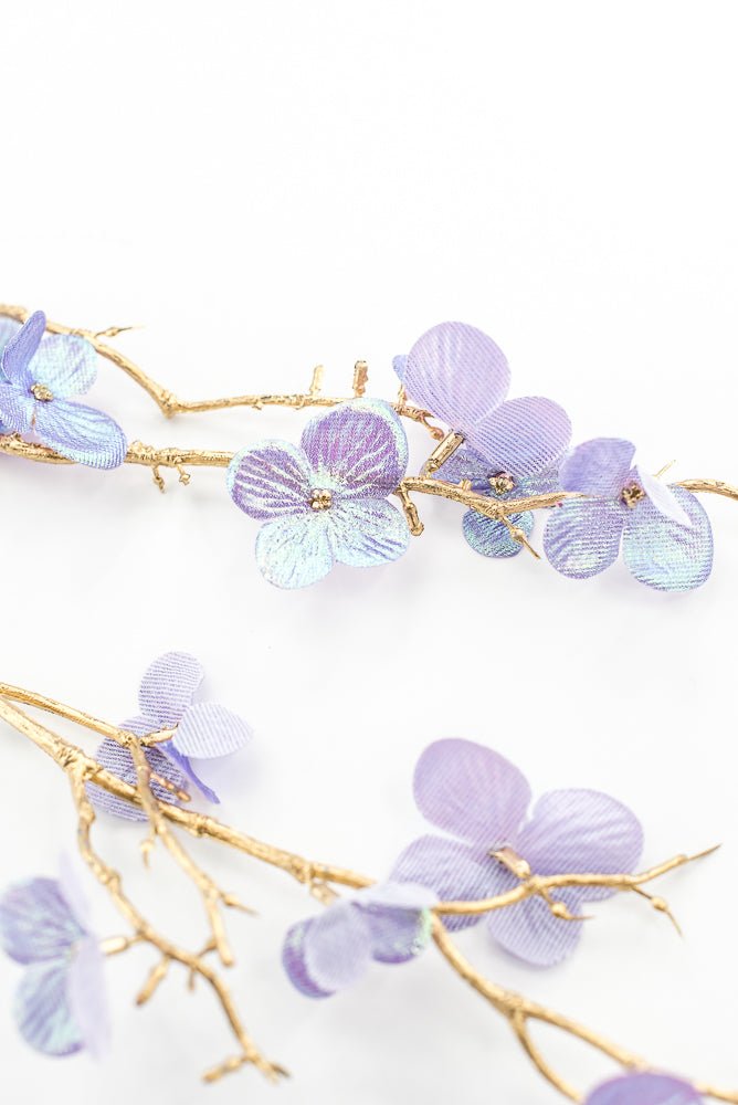 Lavender Glossy Plum Blossom Spray - Greenery Market86307LV