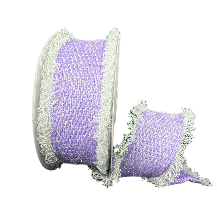 Lavender Iridescent Wired Ribbon 2.5" Wired Loopy Edge - Greenery MarketWired ribbon