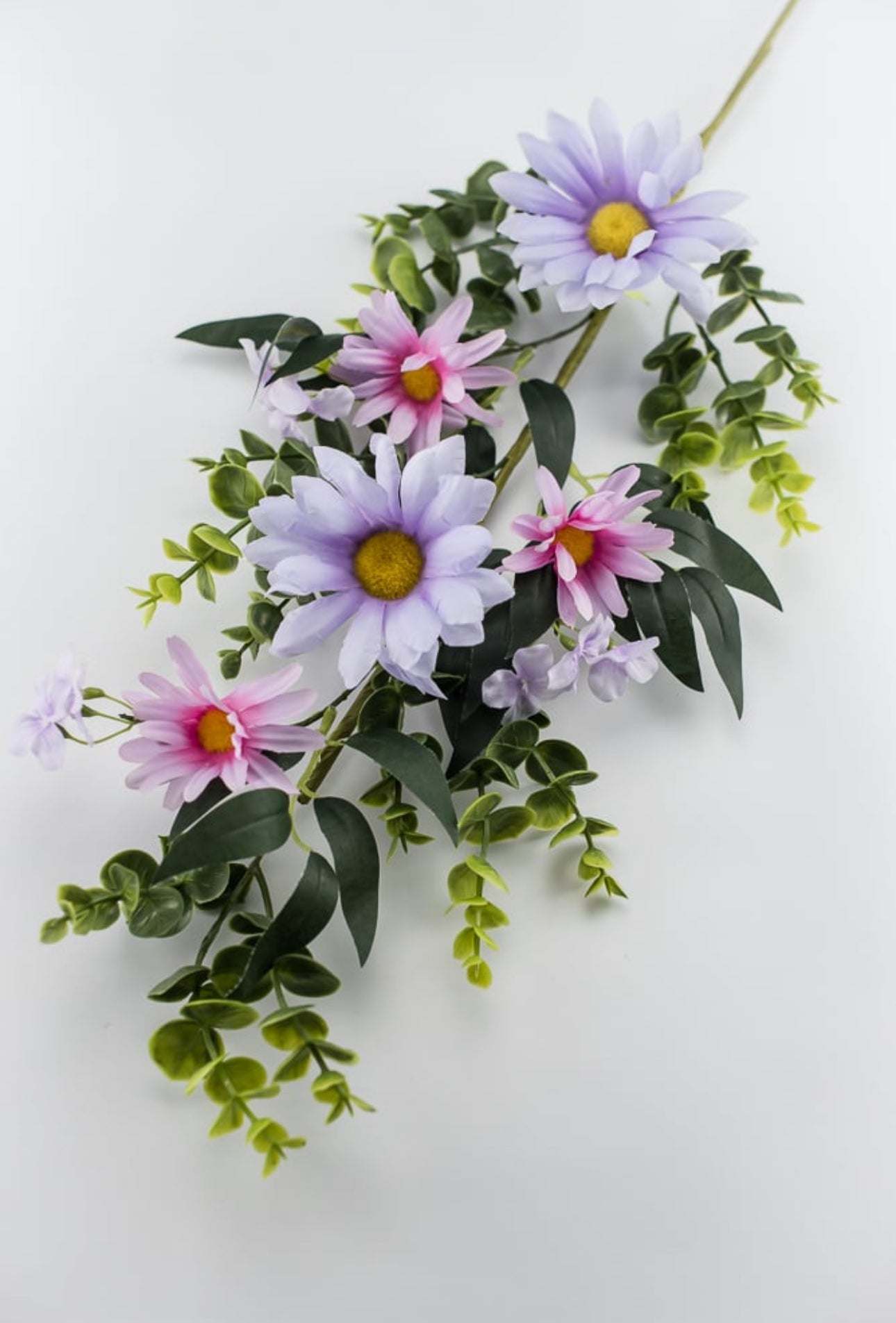 Lavender purple filler and daisy flower spray - Greenery Market63540SP28