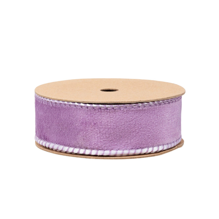 Lavender Reversible Velvet Wired Ribbon - 1" - Greenery MarketWired Ribbon7115W-430-25E