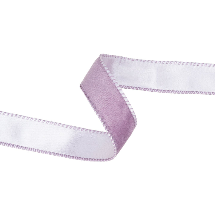 Lavender Reversible Velvet Wired Ribbon - 1" - Greenery MarketWired Ribbon7115W-430-25E