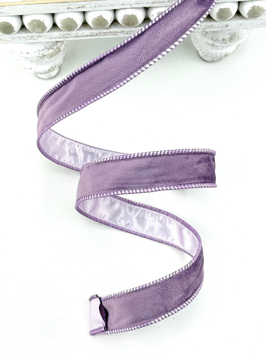 Lavender Reversible Velvet Wired Ribbon - 1" - Greenery MarketWired Ribbon7115W-430-25E