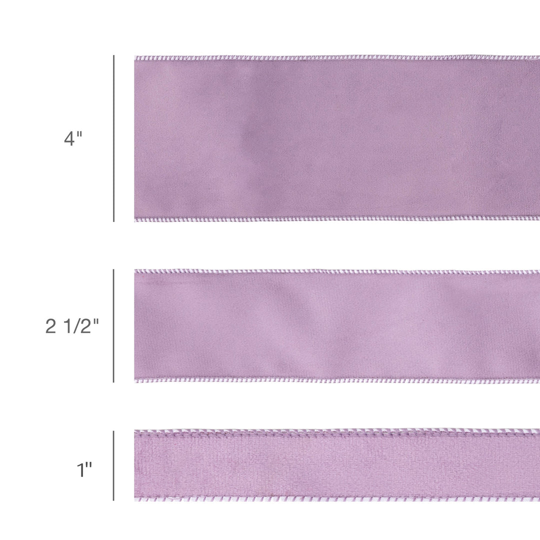 Lavender Reversible Velvet Wired Ribbon - 1" - Greenery MarketWired Ribbon7115W-430-25E