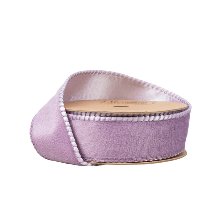 Lavender Reversible Velvet Wired Ribbon - 1" - Greenery MarketWired Ribbon7115W-430-25E