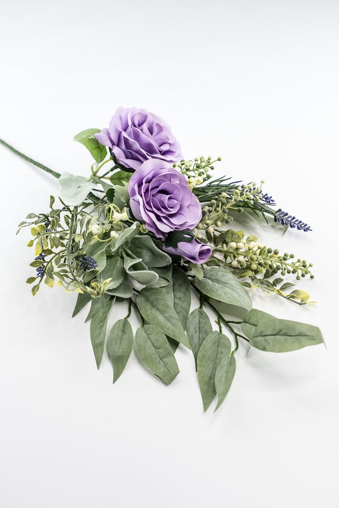 Lavender rose spray and greenery - Greenery Market84971-LV